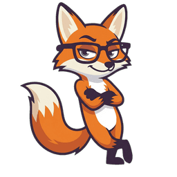 Agent Loop, the mediloop fox mascot, looking confident