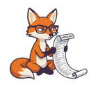 Agent Loop, the mediloop fox detective, reading a medical bill